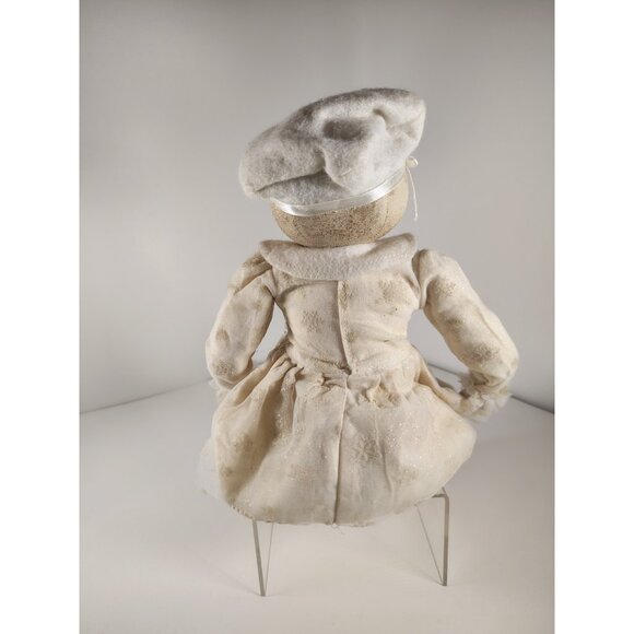 Joe Spencer Gathered Traditions Doll Winter Pixie Marie Snow Woman Person w/tag - Picture 6 of 11